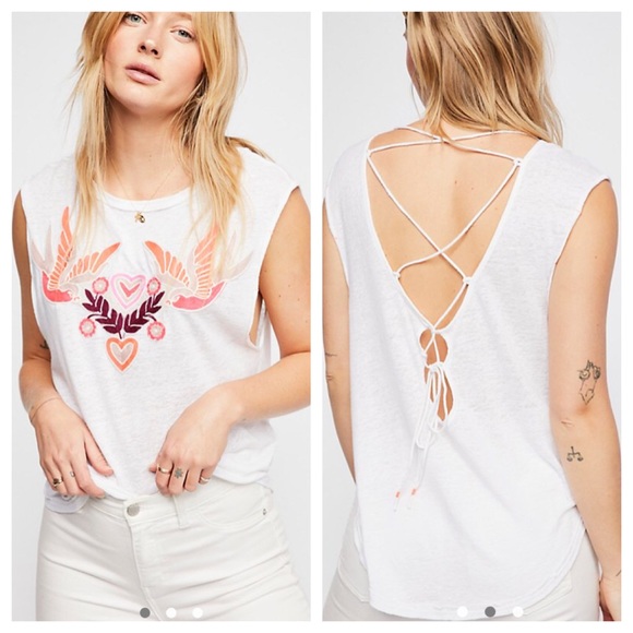 Free People Tops - nwt // free people love birds tee